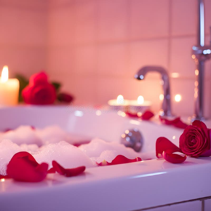 Self-care bath time aesthetic